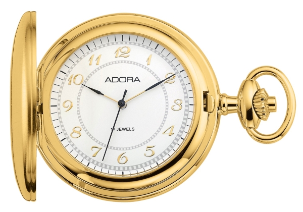 Adora Taschenuhr Handaufzug Goldfarben TU9095