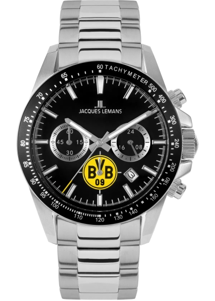 Jacques Lemans Herrenuhr Chronograph Borussia Dortmund 10ATM BVB-06