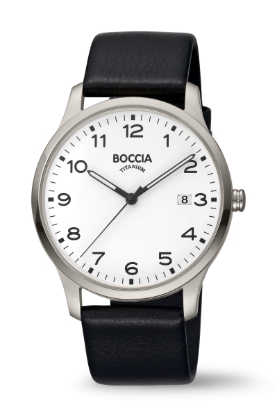 Boccia Titanium Herrenuhr Quarz Titan Datum 3620-07