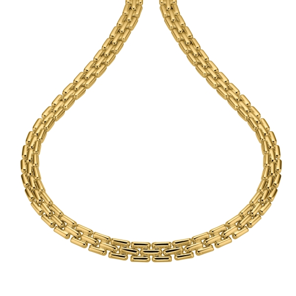 CEM Damen Halskette Collier 925er Silber Goldfarben 43cm 5-214829-001