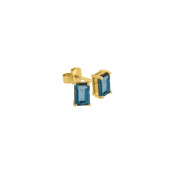 CEM Ohrringe Ohrstecker 333er Gelbgold Blautopas 6-212718-001