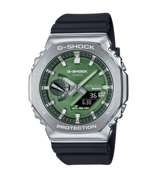 Casio G-SHOCK Herrenuhr Analog Digital Solar Grün 20BAR GBM-2100A-1A3ER