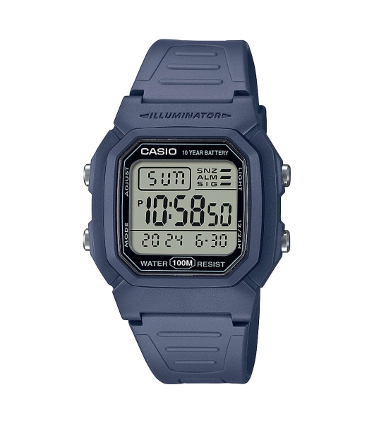 Casio Herrenuhr Arbeitsuhr Digital Blau 10BAR W-800H-2AVES