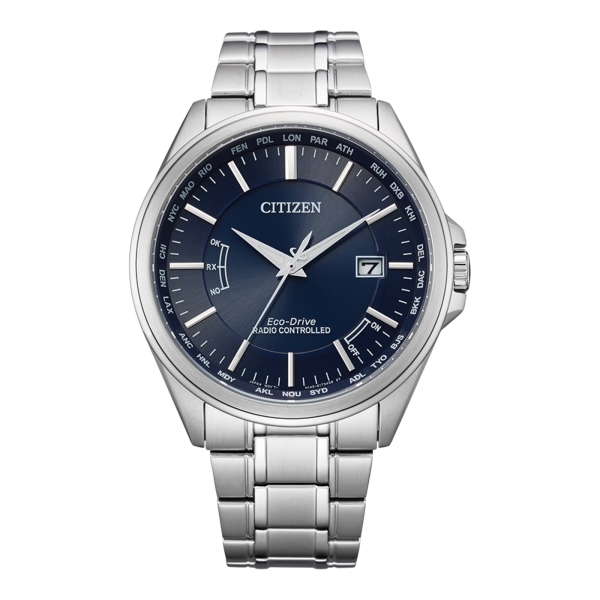 Citizen Herrenuhr Funkuhr Solar Saphirglas Datum 10BAR CB0250-84L