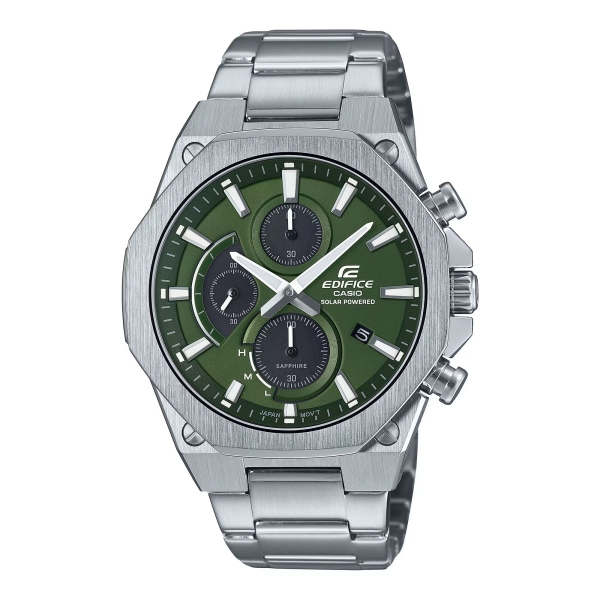 Casio Edifice Herrenuhr Solar Saphirglas Grün 10BAR EFS-S570D-3AUEF