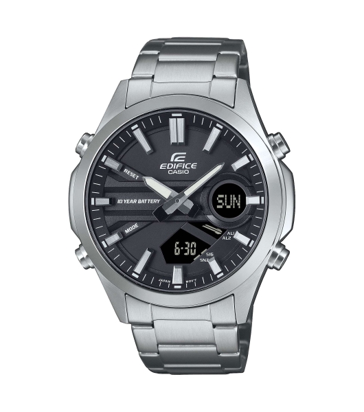 Casio Edifice Herrenuhr Edelstahl Schwarz 10BAR EFV-C120D-1AEF