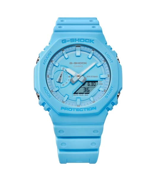 Casio G-SHOCK Herrenuhr Analog-Digital Blau 20BAR GA-2100-2A2ER