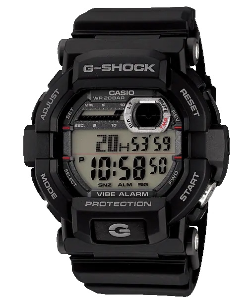 Casio G-SHOCK Herrenuhr Digital Vibrationsalarm Schwarz GD-350-1ER