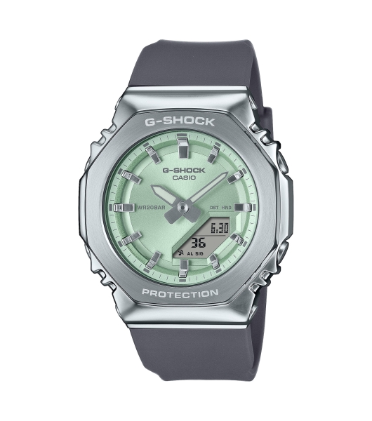 Casio G-SHOCK Unisex Damen Uhr Licht Alarm Grün GM-S2110-3AER