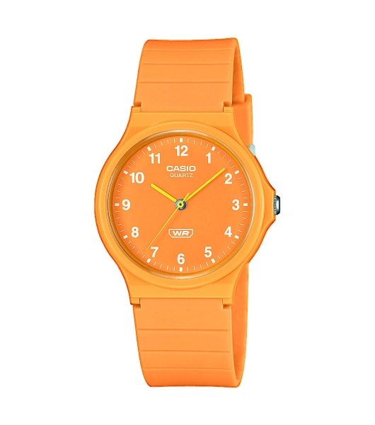 Casio Uhr Retro Analog Orange Gelb 33mm MQ-24B-9BEF