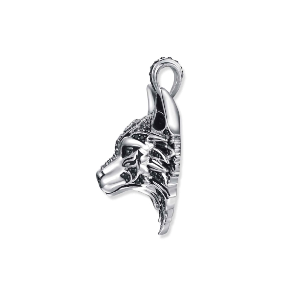 Seinerzeit Ketten Anhänger Wolf Hannibal 925 Silber SZA-3990-424