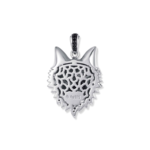 Seinerzeit Ketten Anhänger Wolf Hannibal 925 Silber SZA-3990-424