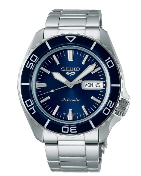 Seiko 5 Sports Herrenuhr Automatik Glossy Blau 10BAR SRPK97K1