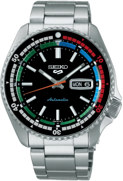 Seiko 5 Sports Herrenuhr Automatik Schwarz 10BAR SRPK13K1