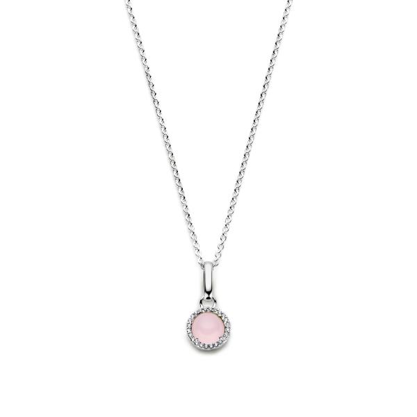 Spirit Icons Damen Kette mit Anhänger 925 Silber Rosa 45cm 11101-45