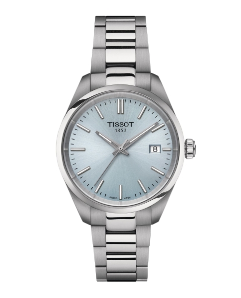 Tissot Damenuhr PR 100 34mm hellblau T150.210.11.351.00