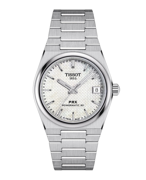 Tissot Damenuhr PRX Automatik Weiss T137.207.11.111.00