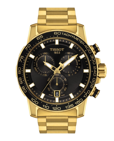 Tissot Herrenuhr Supersport Chrono Schwarz Goldfarben T125.617.33.051.01