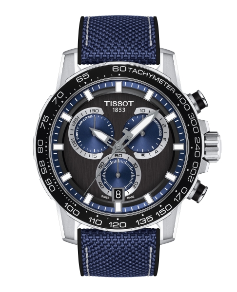 Tissot Herrenuhr Supersport Chrono Blau Silikonband T125.617.17.051.03