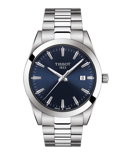 Tissot Herrenuhr Gentleman Blau T127.410.11.041.00