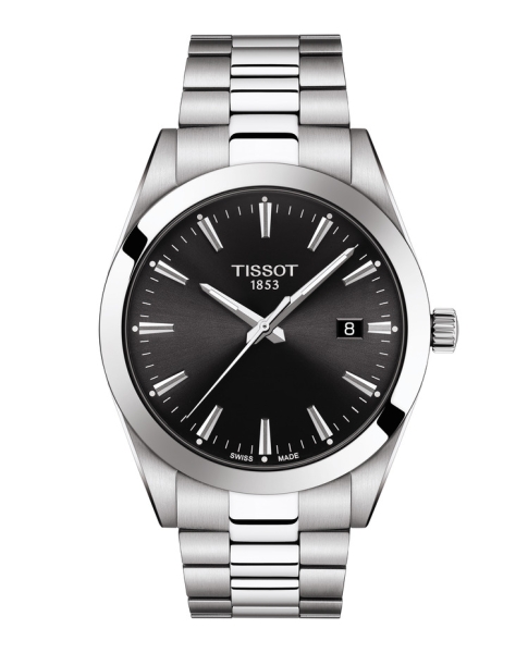 Tissot Herrenuhr Gentleman Schwarz T127.410.11.051.00