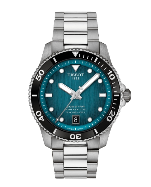 Tissot Herrenuhr Seastar 1000 Powermatic 80 Türkis 40mm T120.807.11.091.00