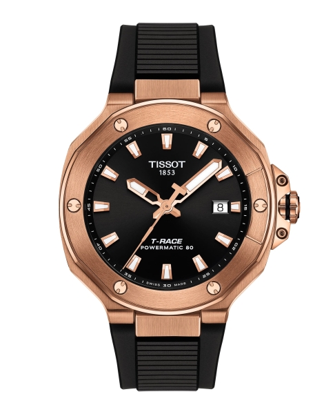 Tissot T-Race Powermatic 80 Herrenuhr Rosé Schwarz T141.807.37.051.00